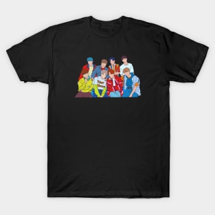 Ateez Treasure Ep.3: One to All Lineart T-Shirt